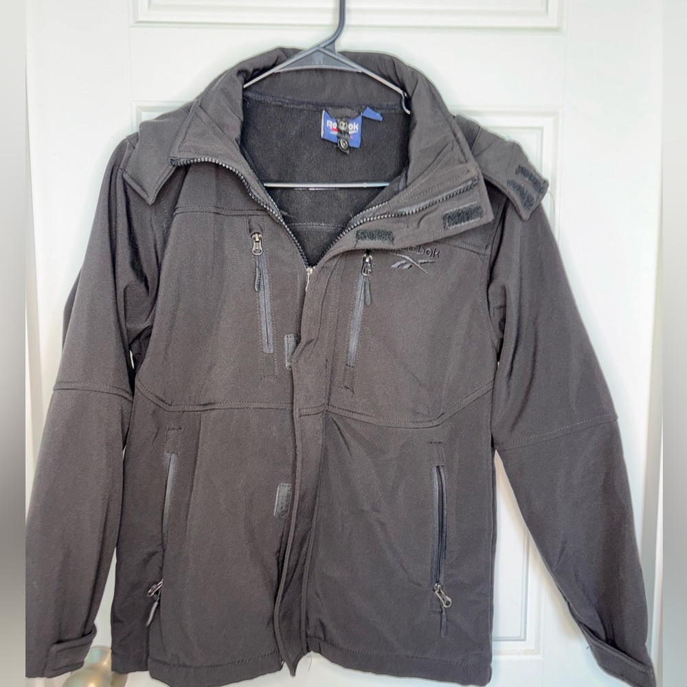 Youth Medium Zip Up Blackโ Reebok Jacket with Hood